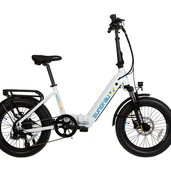 EUNORAU E-BIKE US META20 1.0 electric bicycle with sleek frame and handlebars, ready for urban commuting and outdoor riding.