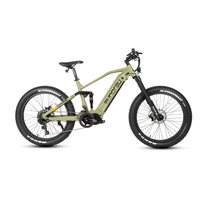 EUNORAU E-BIKE US SPECTER-S 3.0 Hunter X9 electric bicycle with sleek frame and thick tires, ready for city or trail riding.