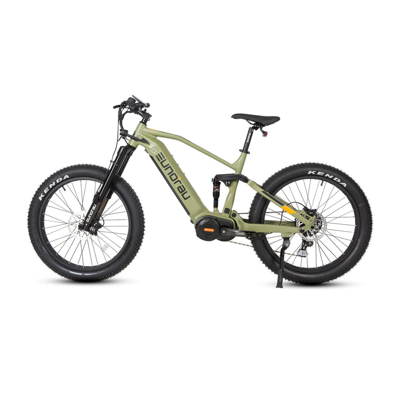 EUNORAU E-BIKE US Specter-S 3.0 Hunter X9 electric bicycle with sleek frame and high-performance components in black and red.