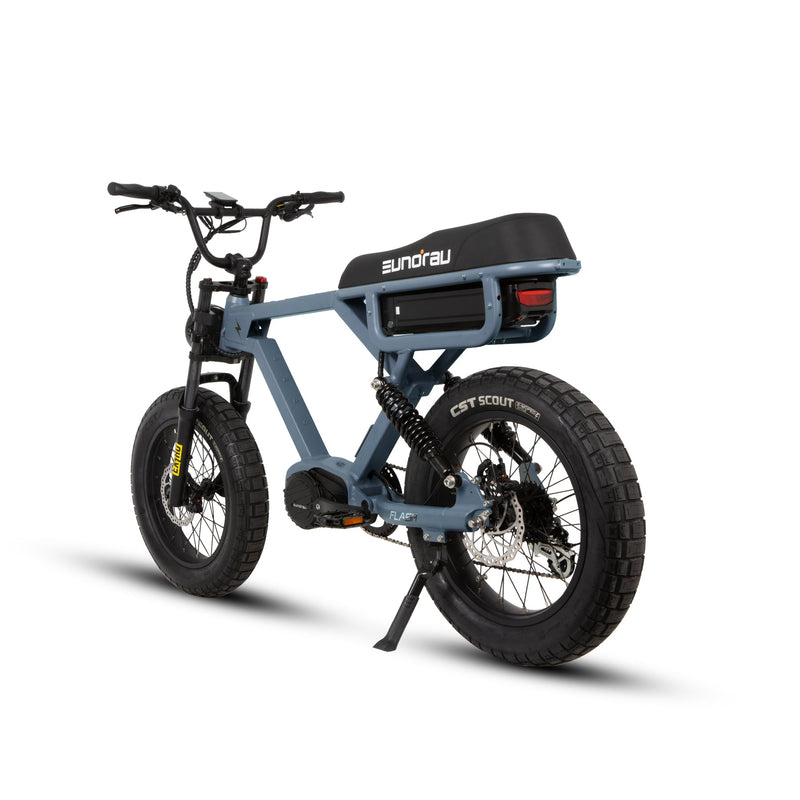 EUNORAU E-BIKE US FLASH 2.0 electric bicycle with sleek frame and handlebars, ready for riding.