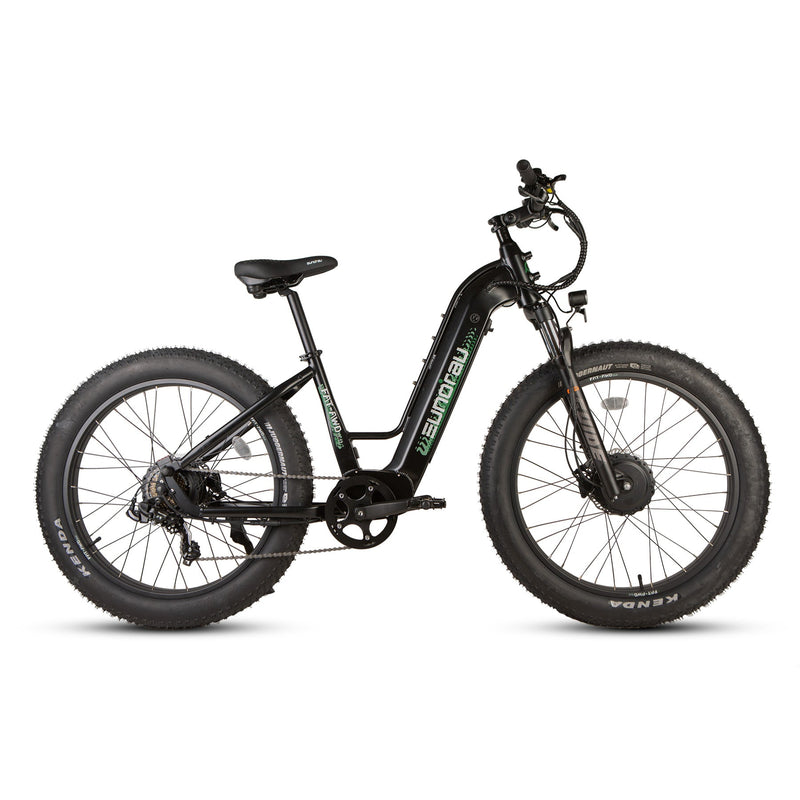 EUNORAU E-BIKE US FAT-AWD 3.0 electric bicycle with thick tires and modern frame, ready for off-road and winter riding.