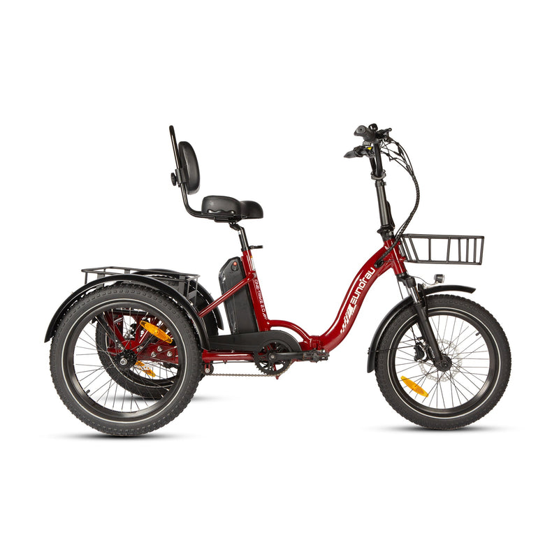 EUNORAU E-BIKE US ONE-TRIKE 2.0 electric bicycle with a sleek frame and handlebars, designed for comfortable riding.