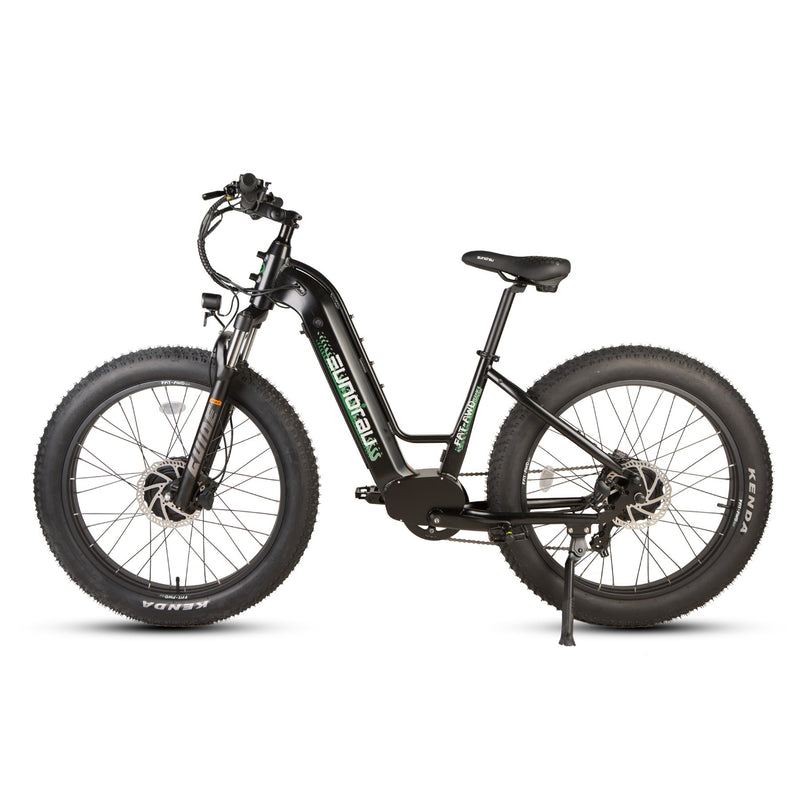 EUNORAU E-BIKE US FAT-AWD 3.0 electric bicycle with fat tires and sturdy frame, ready for off-road adventures.