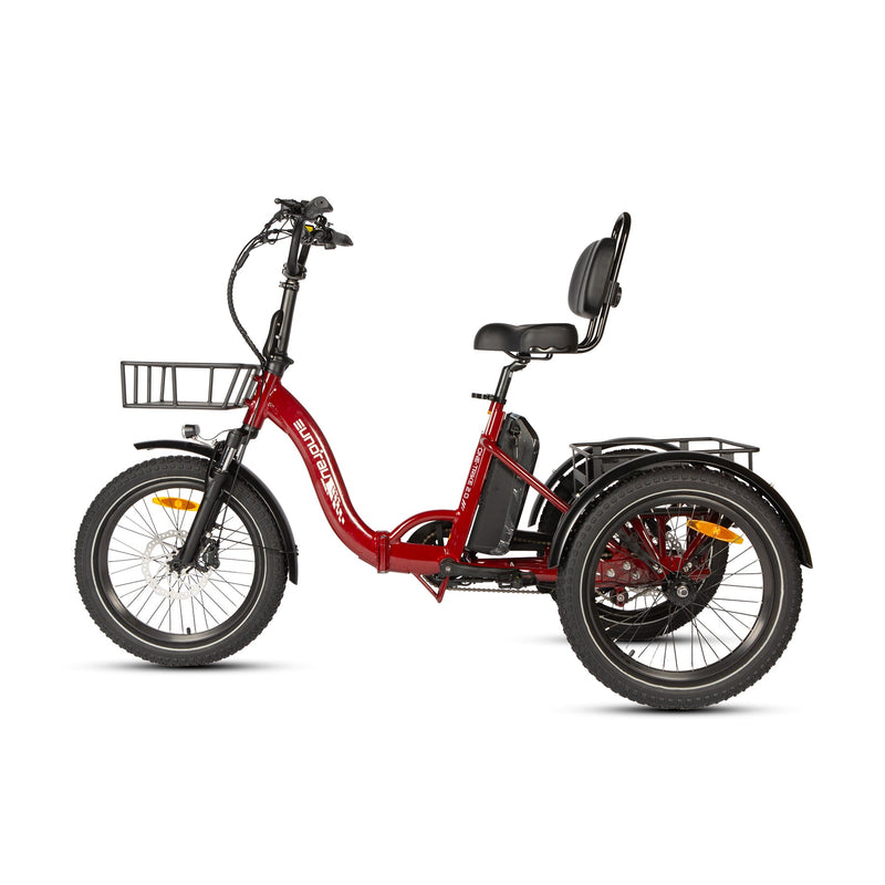 EUNORAU E-BIKE US ONE-TRIKE 2.0 electric bicycle with sturdy frame, battery, and handlebars visible in the image.