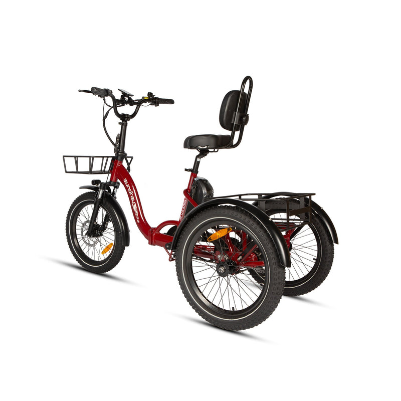 EUNORAU E-BIKE US ONE-TRIKE 2.0 electric bicycle with a sturdy frame and handlebars, ready for riding.