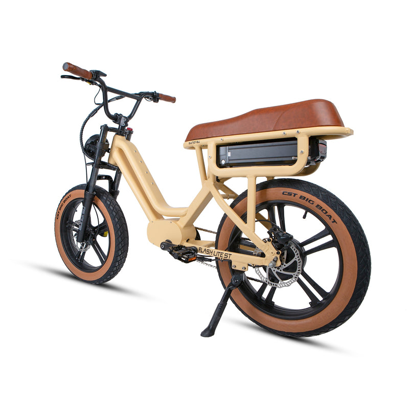 EUNORAU E-BIKE US FLASH LITE ST 1.0 electric bicycle with sleek frame and handlebar, ready for city riding and commuting.
