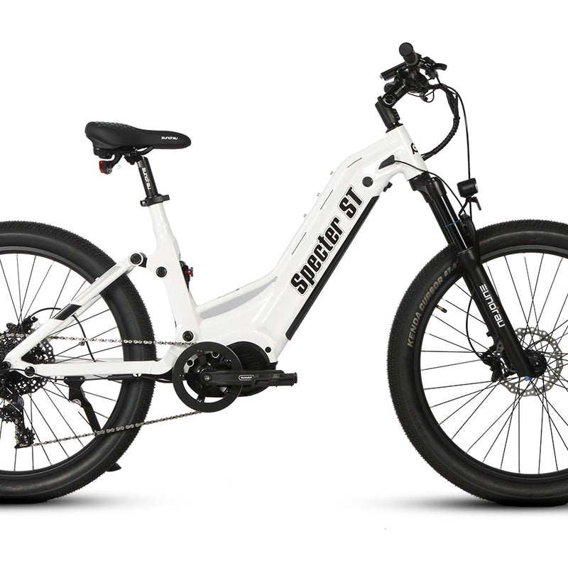 EUNORAU E-BIKE US Specter-ST 2.0 electric bicycle with sleek frame, 8-speed gears, and modern design.