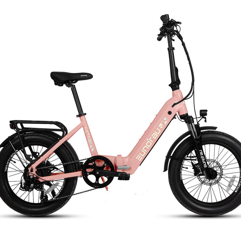 EUNORAU E-BIKE US META20 1.0 electric bicycle with sleek frame and handlebars, ready for urban commuting.