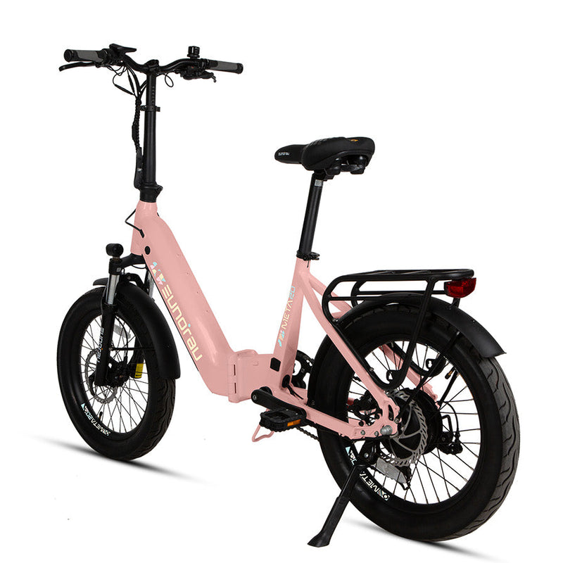 EUNORAU E-BIKE US META20 1.0 electric bicycle with a sleek frame and handlebars, ready for urban riding.