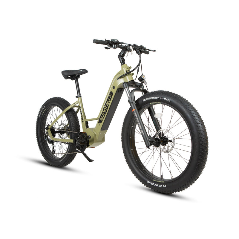 EUNORAU E-BIKE US FAT-HD 2.0/Hunter X7 electric bicycle with fat tires and sleek frame, ready for off-road adventures.