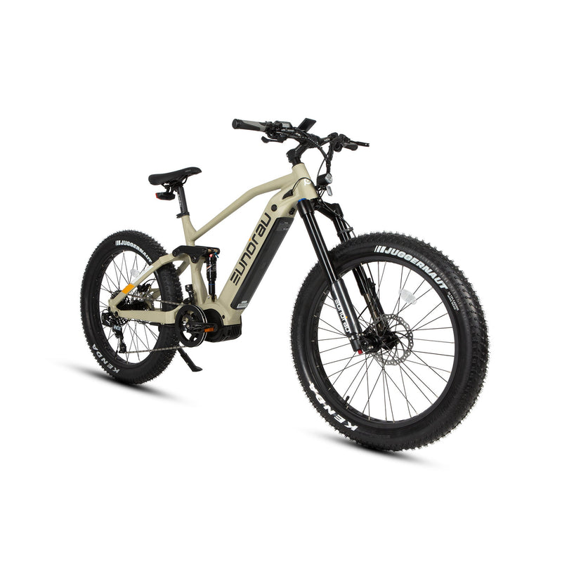 EUNORAU E-BIKE US Specter-S 3.0 / Hunter X9 electric bicycle with sleek frame and integrated battery on a city street.