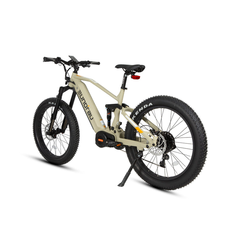 EUNORAU E-BIKE US Specter-S 3.0 electric bicycle with sleek frame and integrated battery, ready for urban commuting.