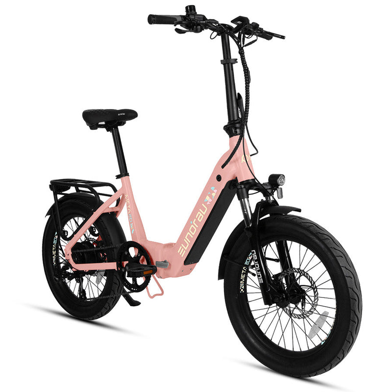 EUNORAU E-BIKE US META20 1.0 electric bicycle with sleek frame and handlebars, ready for urban commuting and outdoor riding.