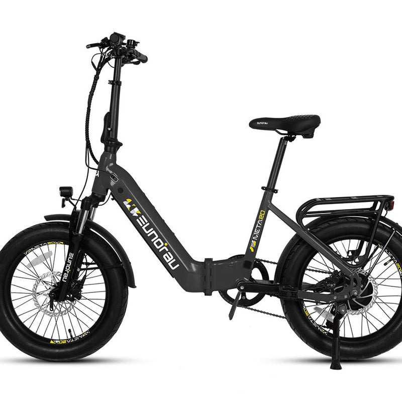 EUNORAU E-BIKE US META20 1.0 electric bicycle with sleek frame and handlebar, ready for urban commuting and eco-friendly travel.