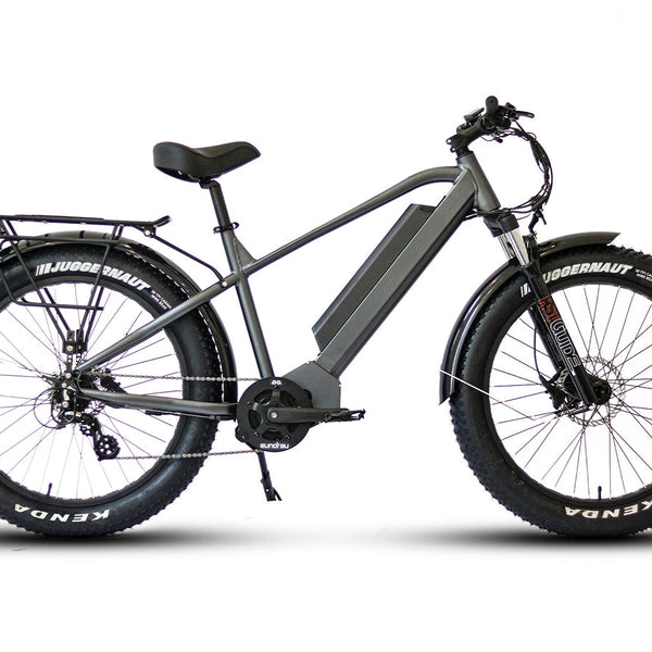 EUNORAU FAT-HD 1.0 Pro electric bicycle with sturdy frame, fat tires, and sleek design, suitable for off-road and urban riding.