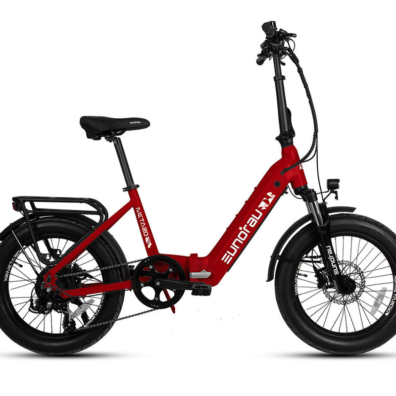 EUNORAU E-BIKE US META20 1.0 electric bicycle with sleek frame and handlebars, ready for urban riding.