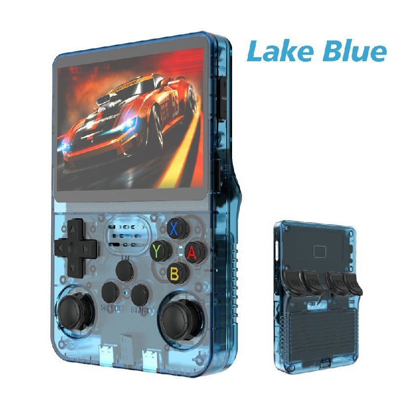 American Smart R36S portable handheld retro arcade joystick and all-in-one open-source gaming console with classic game controls