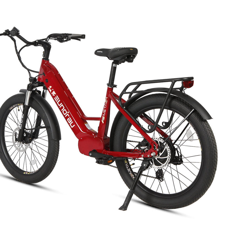 EUNORAU E-BIKE US META24 1.0 electric bicycle with sleek frame and 20-inch wheels, suitable for urban commuting
