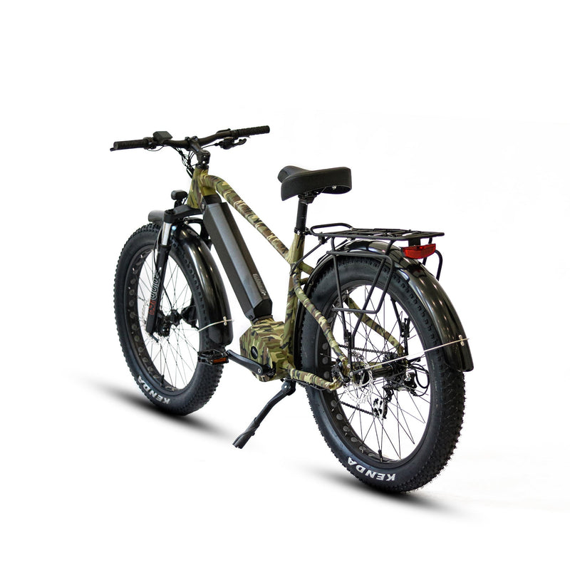 EUNORAU E-BIKE US FAT-HD 1.0 Pro Hunter X7 electric bicycle with fat tires and sleek frame design.