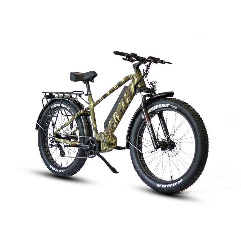 EUNORAU E-BIKE US FAT-HD 1.0 Pro electric bicycle with fat tires and sleek frame, ready for outdoor adventure.