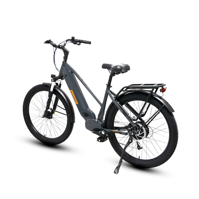 EUNORAU E-BIKE US META275 1.0 electric bicycle with black frame and modern design, ready for urban commuting.