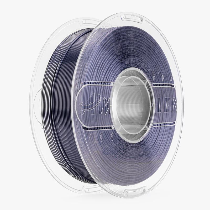 Amolen PLA Silk dual color filament 1.75mm, 1kg spool showing vibrant two-tone filament for 3D printing.
