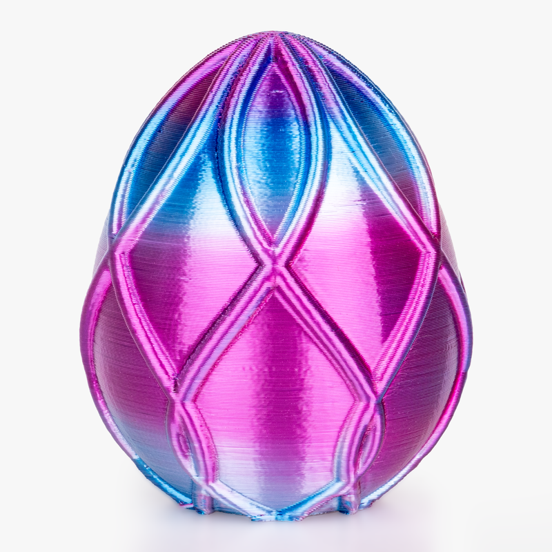 Amolen PLA Silk S-Series filament 1.75mm, 1kg spool showing shiny, smooth 3D printing filament in vibrant color