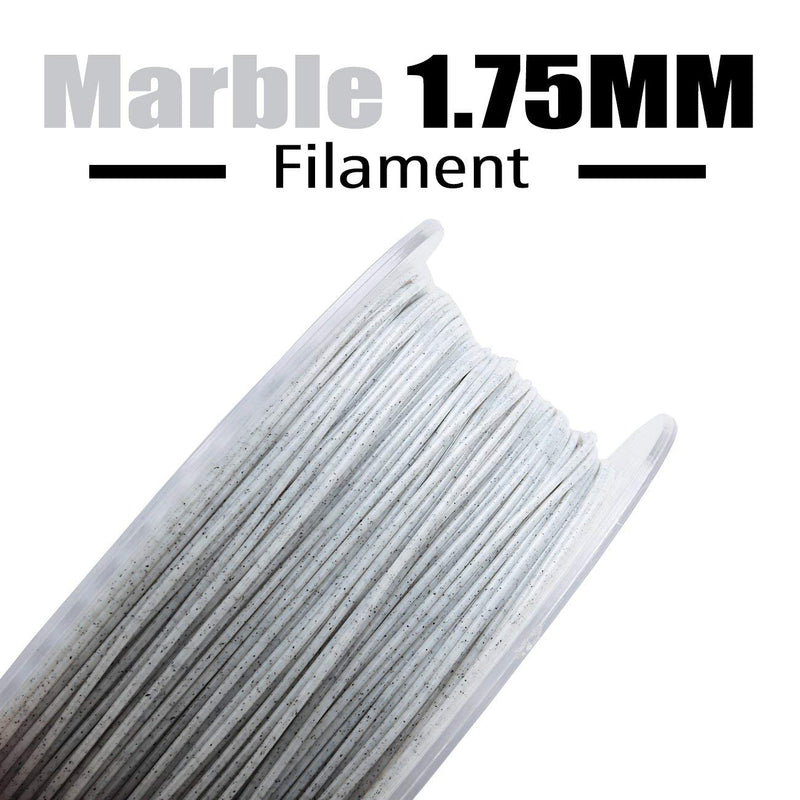 Amolen PLA Marble 1.75mm filament spool, 1kg, with a marbled appearance, ideal for 3D printing projects.