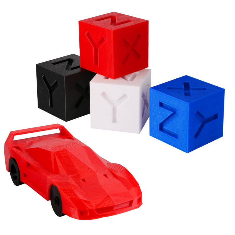 Amolen PLA Basic Variety Pack with four 250g spools of 1.75mm filament, shown in colorful packaging.