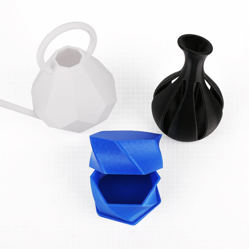Amolen PLA Basic Variety Pack with four 250g spools of 1.75mm filament for 3D printing, colorful and ready for use.