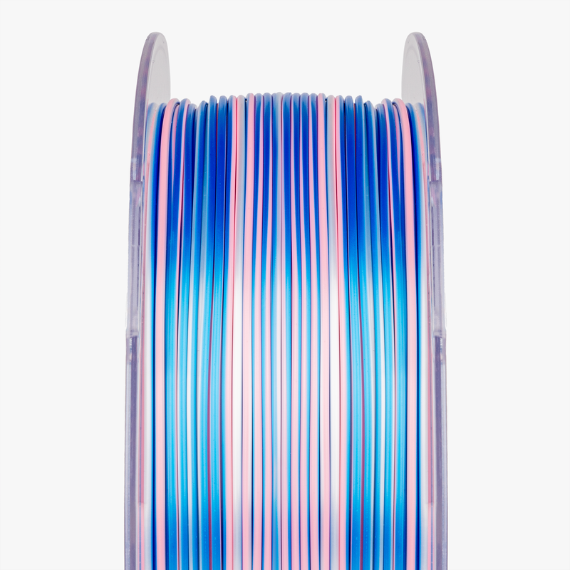 Amolen PLA Silk S-Series 1.75mm filament spool with 1kg weight, showcasing shiny, smooth silk-like filament for 3D printing.