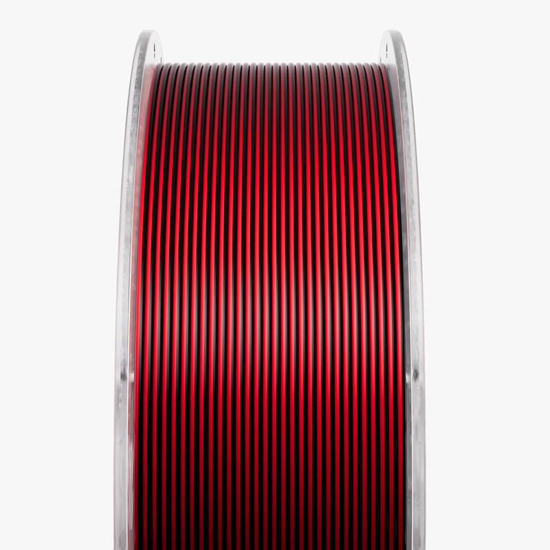 Amolen PLA Silk S-Series filament spool in 1.75mm diameter, 1kg weight, showing shiny, smooth silk-like filament for 3D printing.
