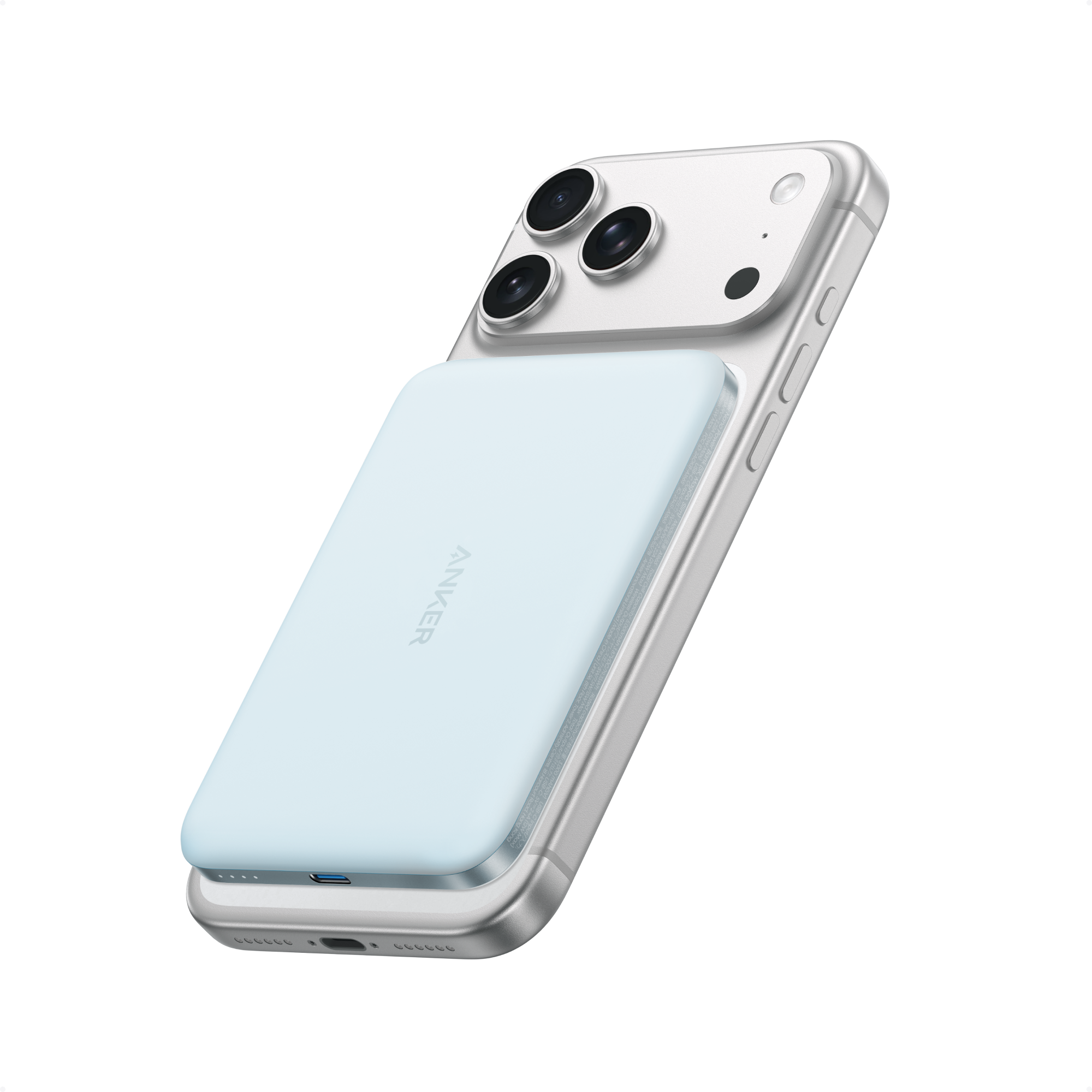 Anker Nano 5K MagGo slim power bank with USB-C port, compact design, and matte finish for portable charging.