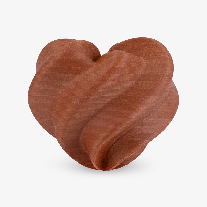 Amolen PLA Wood 1.75mm filament in cherry wood color, 1kg spool for 3D printing, showcasing the filament's wood-like finish.