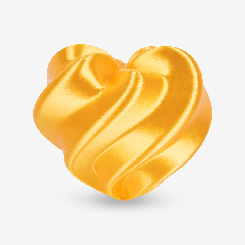 Amolen PLA Silk Basic 1.75mm 1kg spool of colorful 3D printing filament on a reel with a smooth finish.