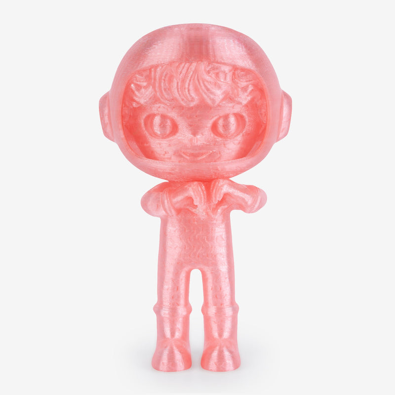 Transparent Amolen PETG 3D printing filament, 1.75mm, 1kg spool, showcasing the clear, flexible filament spool ready for printing.