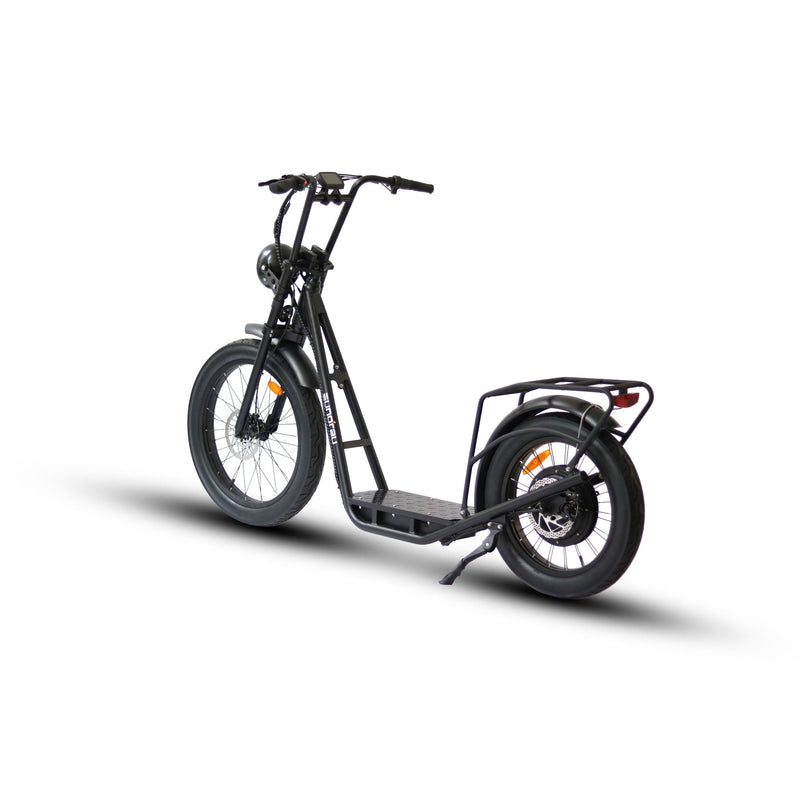 EUNORAU JUMBO electric bicycle with sturdy frame and thick tires, designed for off-road and outdoor adventures.