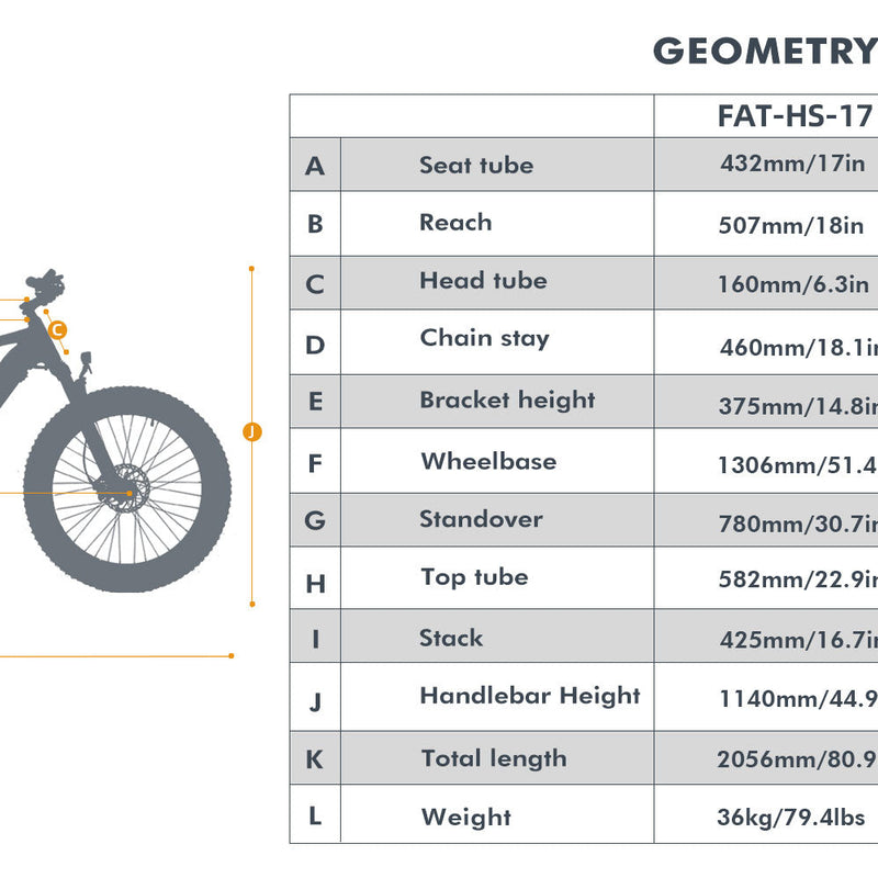 Eunorau E-Bike US FAT-HS electric bicycle with thick tires, black frame, and modern design, suitable for off-road riding.