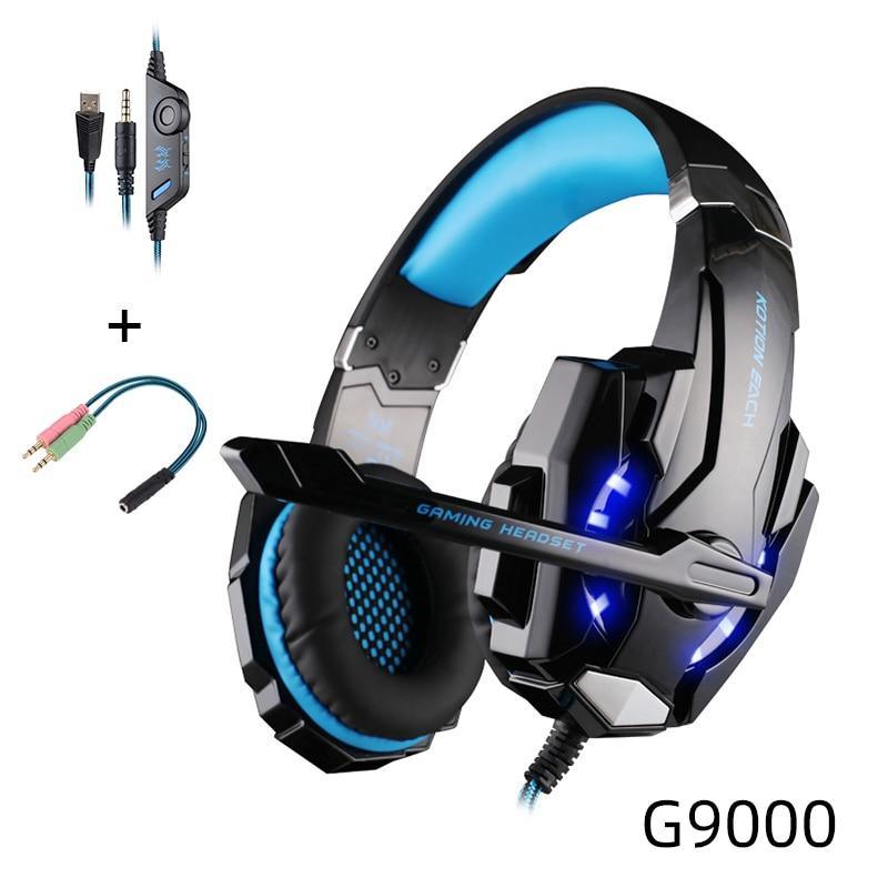 Stevvex Modern Luxury Gaming ST10S4229HLI over-ear wired headset with microphone, deep bass stereo headphones for PC gaming.