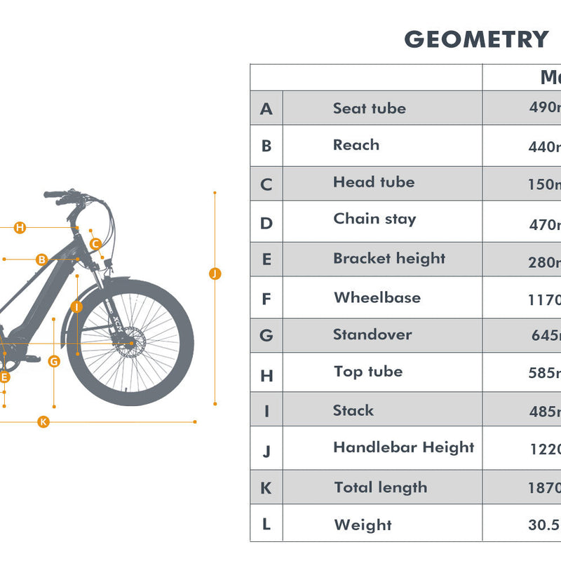 EUNORAU E-BIKE US META275 1.0 electric bicycle with sleek frame and battery pack, ready for city commuting and outdoor rides.
