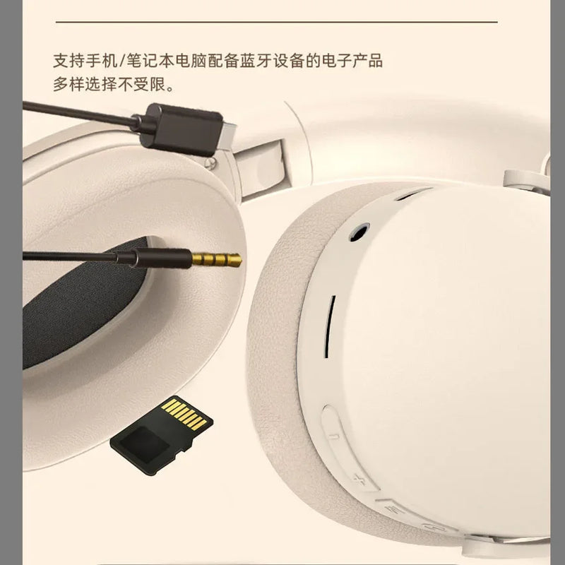 Wireless Xiaomi headphones with sleek black design, featuring ear cushions and control buttons for comfortable listening.