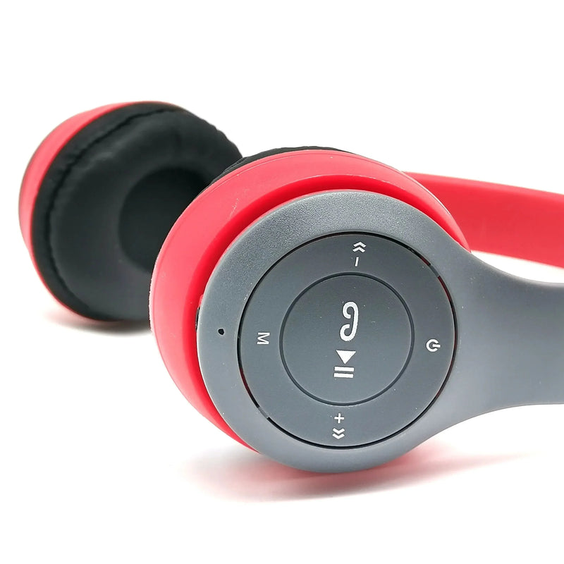 Wireless Bluetooth 5.0 headphones by Electronics Den, sleek black design with padded ear cups and built-in microphone.