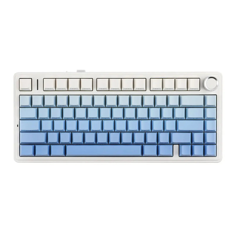 Wireless gaming mechanical keyboard F75 Pro Gasket Mounted by Electronics Den with RGB backlit keys and textured wrist rest
