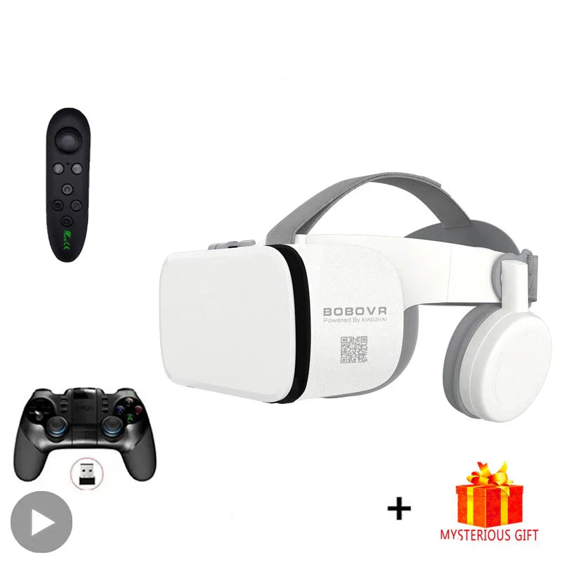 Z6 Casque Helmet 3D VR glasses from Electronics Den, showing sleek black design and adjustable head strap for immersive virtual reality.