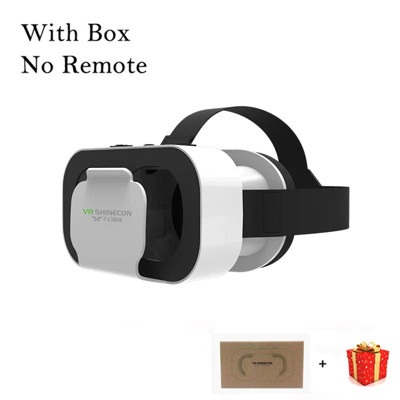 Shinecon Virtual Reality Viar 3D VR glasses by Electronics Den, showing the sleek black VR headset with adjustable straps and lenses.