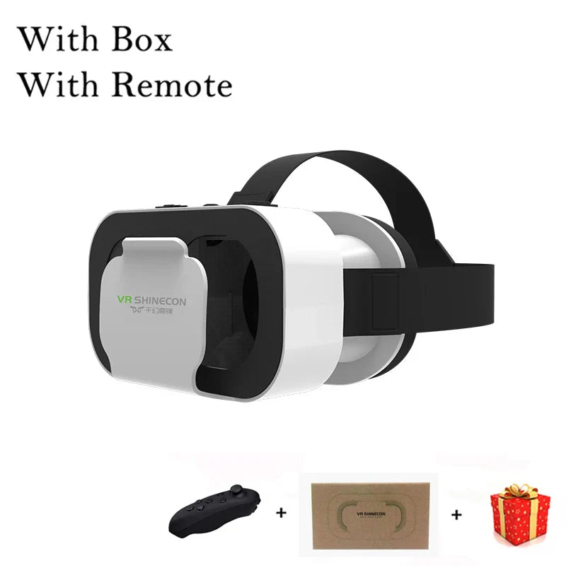 Shinecon Viar Virtual Reality VR glasses with adjustable straps and lenses, designed for immersive VR experience.