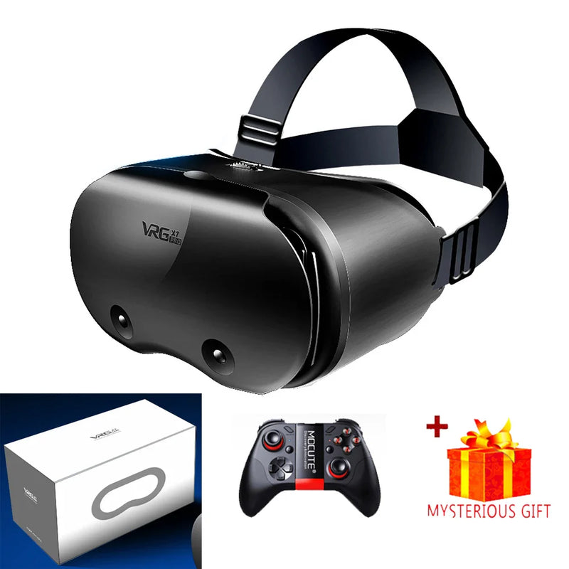 Electronics Den 3D Virtual Reality VR glasses with adjustable straps and built-in lenses for immersive VR experiences.