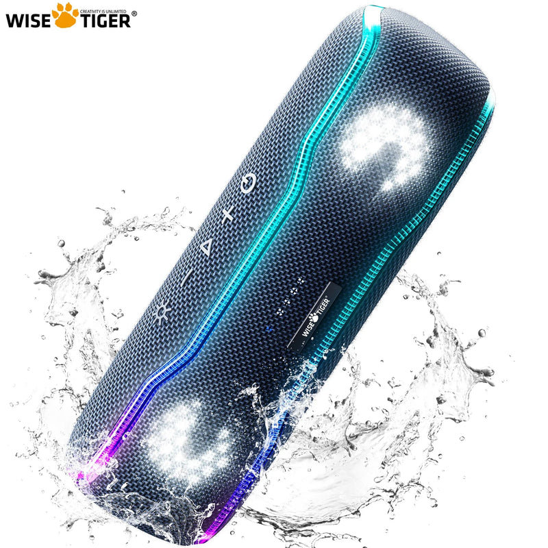 Waterproof 25W Bluetooth speaker from Electronics Den with sleek design and IPX7 water resistance for outdoor use.
