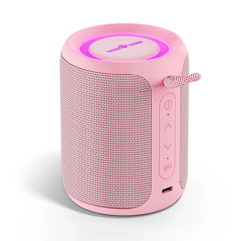 Mini portable wireless speaker by Electronics Den with compact design and built-in buttons, perfect for on-the-go audio.