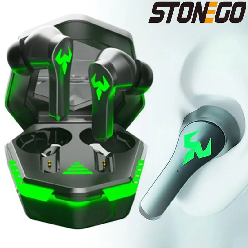 Wireless TWS gaming earbuds from Electronics Den with sleek black design and in-ear fit, ideal for immersive gaming audio.